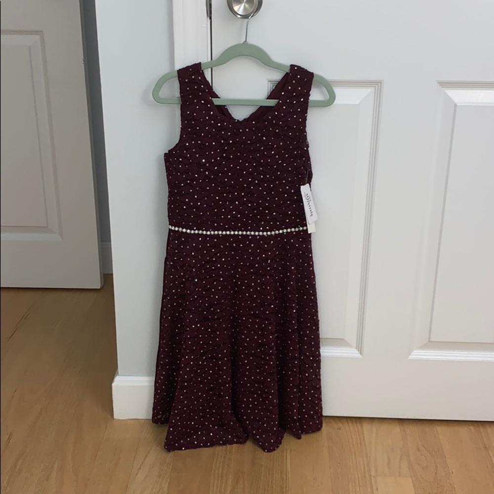 Speechless Kids Burgundy Dress